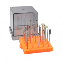 Bur Butler Orange Bur Block with Tall Lid (Holds 25)