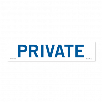 private sign
