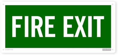 fire exit sign