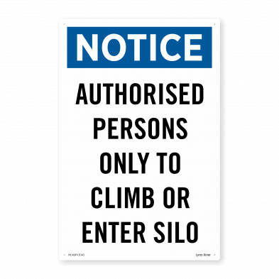 authorised person climb silo