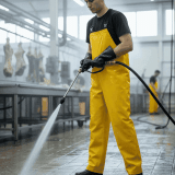 Water Resistant Bib Overalls White