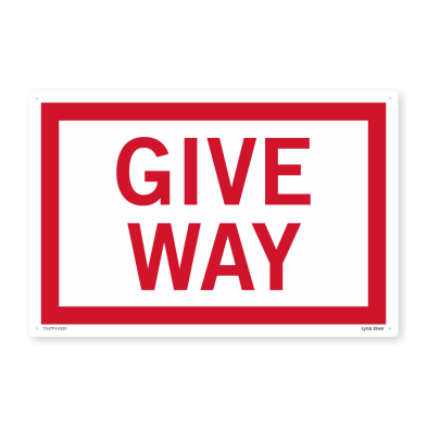 GIVE WAY SIGN