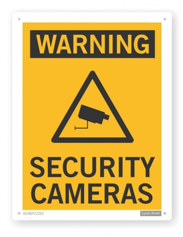 security camera sign