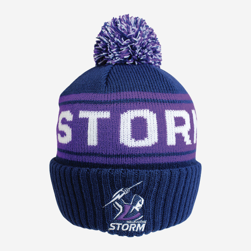 MELBOURNE STORM NRL STRIKER BEANIE