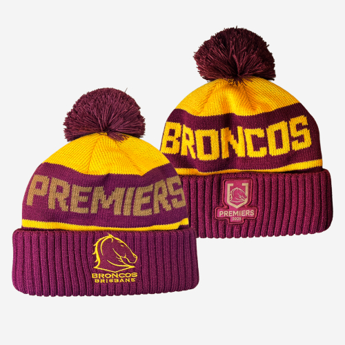 Brisbane Broncos Premiership Beanie 2025