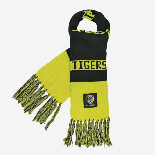 RICHMOND TIGERS AFL BAR SCARF