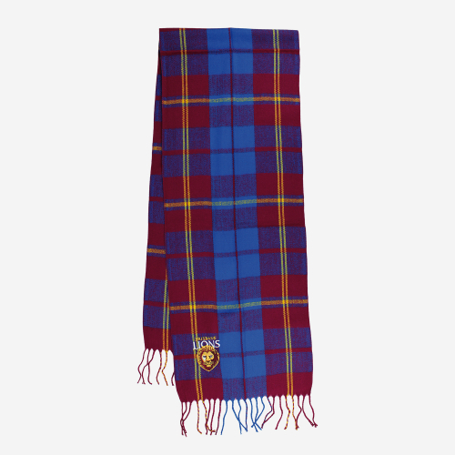 BRISBANE LIONS AFL TARTAN SCARF