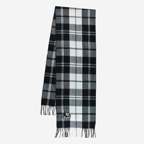 COLLINGWOOD MAGPIES AFL TARTAN SCARF