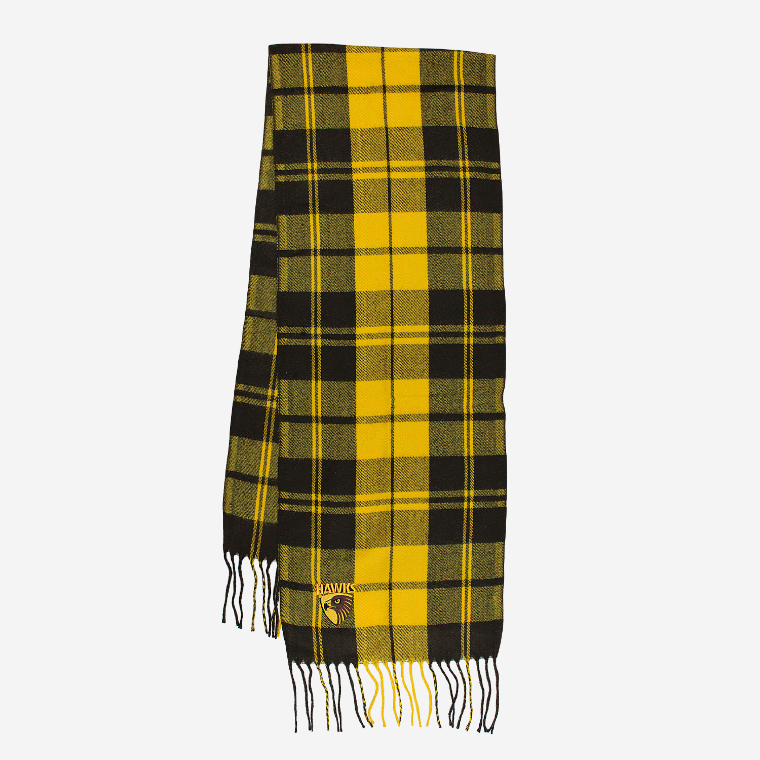 AFL Tartan Scarf Hawthorn Hawks