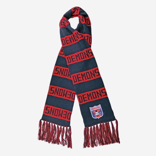 MELBOURNE DEMONS AFL HERITAGE BAR SCARF