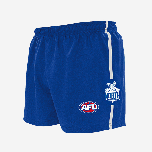 NORTH MELBOURNE KANGAROOS  AFL REPLICA SHORTS