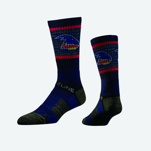 A CROWS AFL STRIDELINE SOCK  Junior