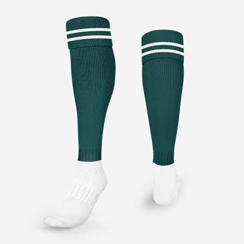 Bottle/White Striped Football Socks