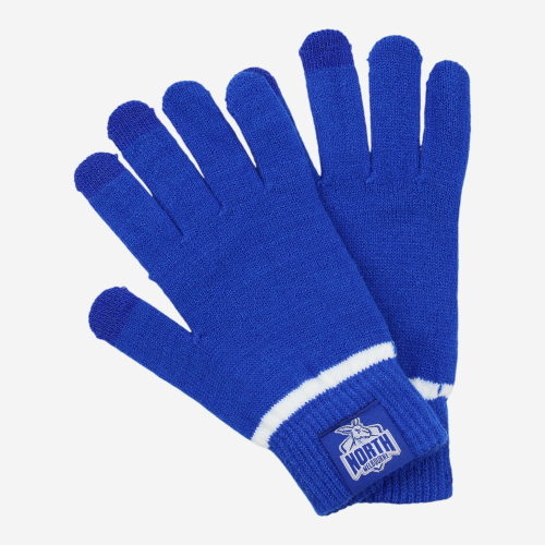 NORTH MELBOURNE KANGAROOS AFL TOUCHSCREEN GLOVES