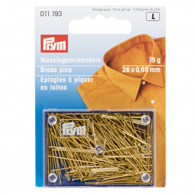 PINS, 0.65 X 26MM, GOLD-COLOURED, 15G