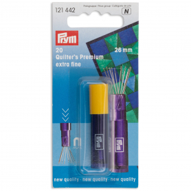 QUILTING SEWING NEEDLES WITH SILVER EYE, EXTRA FINE, 0.53 X 26MM