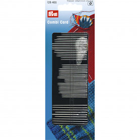 SEWING, EMBROIDERY AND DARNING NEEDLES ASSORTMENT AND THREADER, 50 NEEDLES