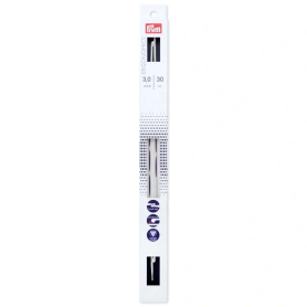 SINGLE-POINTED KNITTING NEEDLES PRYM.ERGONOMICS, 30CM, 3.00MM