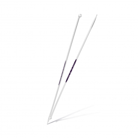 SINGLE-POINTED KNITTING NEEDLES PRYM.ERGONOMICS, 40CM, 5.00MM