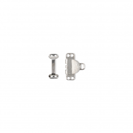 HOOKS AND BARS FOR TROUSERS AND SKIRTS, 9.5MM, SILVER-COLOURED