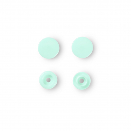 NON-SEW PRESS FASTENERS, COLOUR SNAPS, ROUND, 12.4MM, MINT