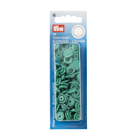 NON-SEW PRESS FASTENERS, COLOUR SNAPS, ROUND, 12.4MM, GREEN