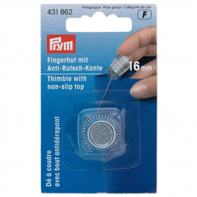 THIMBLE WITH ANTI-SLIP EDGE, 16.0MM, SILVER-COLOURED, ITEMS