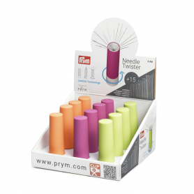 12 NEEDLE TWISTER IN DISPLAY, SORTED BY COLOR