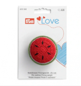 PIN CUSHION/FIXING WEIGHT, PRYM LOVE, MELON