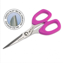 SEWING SCISSORS WITH MICRO SERRATION, PRYM LOVE, 13.5CM/5&frac14;'', PINK