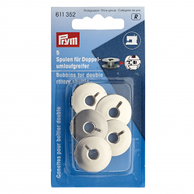 SEWING MACHINE BOBBINS, STEEL, DOUBLE ROTARY GRIPPER, 21.9MM