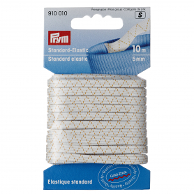 STANDARD ELASTIC, 5MM, WHITE, 10M