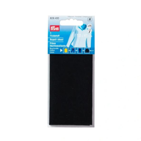 REPAIR SHEET IRON-ON, 12 X 45CM, BLACK