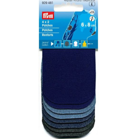 PATCHES MINI, JEANS, IRON-ON, ASSORTED