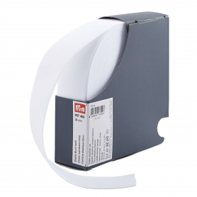 ELASTIC WAISTBAND, 38MM, WHITE 10M