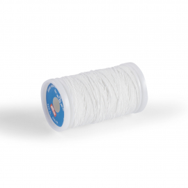 ELASTIC SEWING THREADS 0,5MM, WHITE
