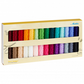 KIT - 28 SPOOLS - POLY SHEEN NO. 40(3406 - 200M) 