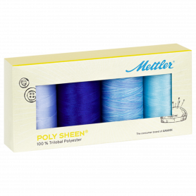 KIT - 4 SPOOLS - POLY SHEEN NO. 40(2596 - 800M) SKY