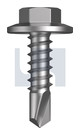 #12-14x20 METAL SDS FLANGED HEX HEAD BASALT CL4