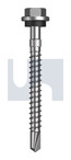#14-10x65 METAL SDS HEX HEAD + WASHER BASALT CL4