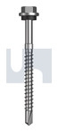#14-10x75 METAL SDS HEX HEAD + WASHER BASALT CL4