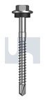 #12-14x55 METAL SDS HEX HEAD + WASHER BLUE RIDGE CL4
