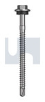 #12-14x75 METAL SDS HEX HEAD + WASHER BLUE RIDGE CL4