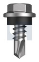 #8-18x12 METAL SDS HEX HEAD + WASHER CL4 CLASSIC CREAM