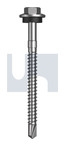 #12-14x65 METAL SDS HEX HEAD + WASHER CL4 CLASSIC CREAM