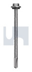 #12-24x85 s500 SDS HEX HEAD + WASHER CL4 MANOR RED