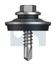 #12-14x25 METAL SDS ALUMINIUM SEAL HEX BI-METAL 304 STAINLES