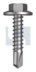 #12-14x25 METAL SDS HEX HEAD BI-METAL 304 STAINLESS