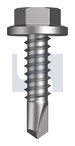 #14-14x25 METAL SDS HEX HEAD BI-METAL 304 STAINLESS