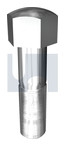 M18x58 METRIC FINE TRACK BOLT DOME HEX PLAIN